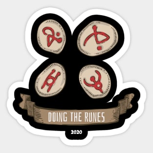 Doing The Runes Sticker